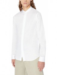 ανδρικό πουκάμισο armani exchange 3rzc39-znzrz-1100 άσπρο