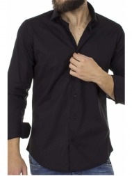 ανδρικό πουκάμισο endeson 125 μαύρο