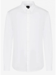ανδρικό πουκάμισο armani exchange 3rzc03znauz-11100 άσπρο