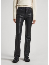 γυναικείο παντελόνι δερματίνη pepe jeans pl204156xb0-000 μαύρο