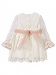 παιδικό φόρεμα για κορίτσι abel&lula 13-05501-001 ασπρο