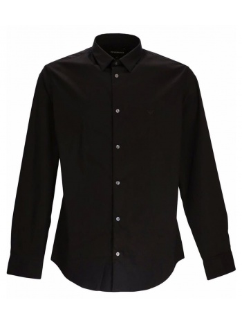 ανδρικό πουκάμισο emporio armani 8n1c091ni9z-0999 μαύρο σε προσφορά