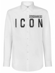 ανδρικό πουκάμισο dsquared s79dl0026s36275-100 άσπρο