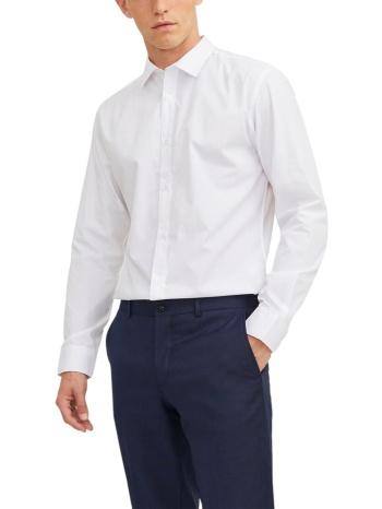 ανδρικό πουκάμισο jack & jones 12187222 ασπρο σε προσφορά