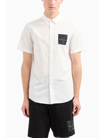 ανδρικό πουκάμισο armani exchange 3dzc27znxlz-1116 ασπρο