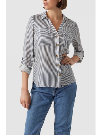 γυναικείο πουκάμισο ριγέ vero moda 10275283 μπλε