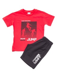 παιδικό σετ μπλούζα για αγόρι trax 45335 κόκκινο