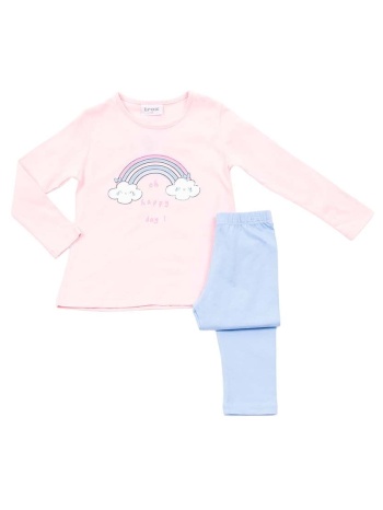 παιδικό σετ μπλούζα για κορίτσι trax 45205 ροζ