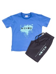 παιδικό σετ μπλούζα για αγόρι trax 45336 μπλε ρουά