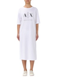 γυναικείο φόρεμα armani exchange 3dya79yj3rz-1000 ασπρο