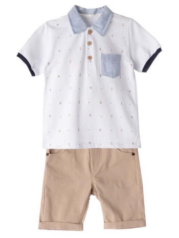 παιδικό σετ μπλούζα για αγόρι hashtag 242844 άσπρο σε προσφορά