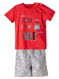 παιδικό σετ μπλούζα για αγόρι hashtag 238608 κόκκινο