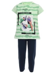 παιδικό σετ μπλούζα για κορίτσι ebita 242120 μεντα