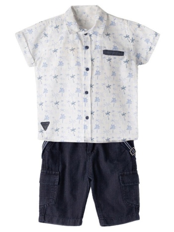 παιδικό σετ πουκάμισο για αγόρι hashtag 242800 μπλε σε προσφορά