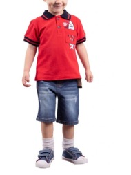 παιδικό σετ μπλούζα για αγόρι hashtag 242830 κόκκινο