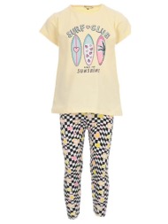 παιδικό σετ μπλούζα για κορίτσι ebita 242257 κίτρινο