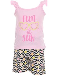 παιδικό σετ μπλούζα για κορίτσι ebita 242258 ροζ