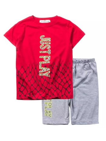 παιδικό σετ μπλούζα για αγόρι hashtag 242833 κόκκινο σε προσφορά