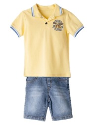 παιδικό σετ μπλούζα για αγόρι hashtag 242613 κίτρινο