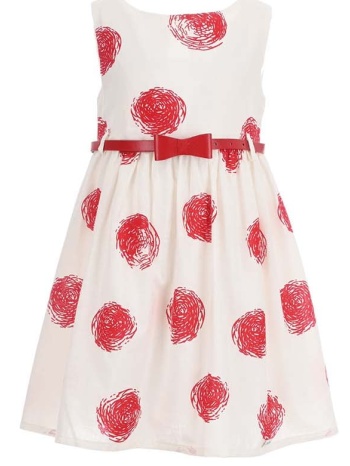 παιδικό φόρεμα για κορίτσι ebita 242204 κόκκινο σε προσφορά
