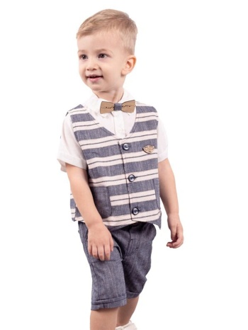 παιδικό σετ πουκάμισο για αγόρι hashtag 242601 μπλε σε προσφορά