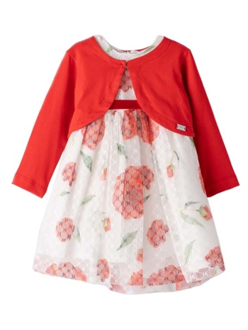 παιδικό σετ φόρεμα για κορίτσι ebita 242507 κόκκινο σε προσφορά