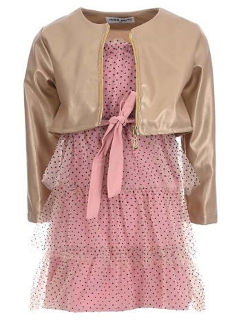 παιδικό σετ φόρεμα για κορίτσι ebita 242230 σαπιο μηλο σε προσφορά