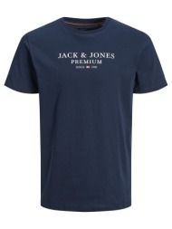 ανδρική κοντομάνικη μπλούζα jack & jones 12217167 navy