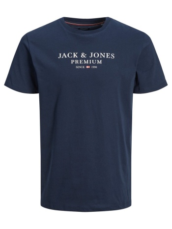 ανδρική κοντομάνικη μπλούζα jack & jones 12217167 navy σε προσφορά