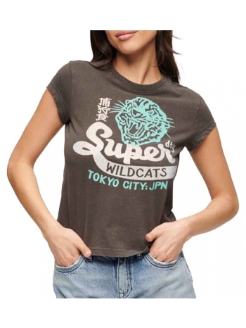 γυναικεία μπλούζα superdry w1011391a-06a γκρί σε προσφορά