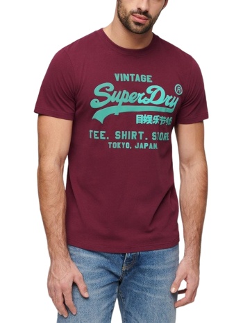 ανδρική μπλούζα superdry m1011922a-1lh μωβ σε προσφορά