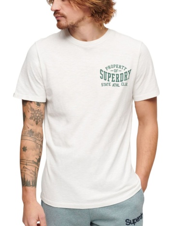 ανδρική μπλούζα superdry m1011903a-rav ασπρο σε προσφορά