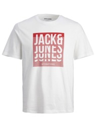 ανδρική μπλούζα jack & jones 12248614 ασπρο