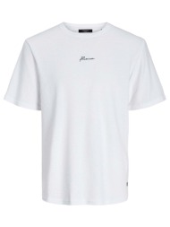 ανδρική μπλούζα jack & jones 12175825-bright white άσπρο