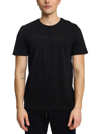 ανδρική μπλούζα paco&co 2431032 μαύρο