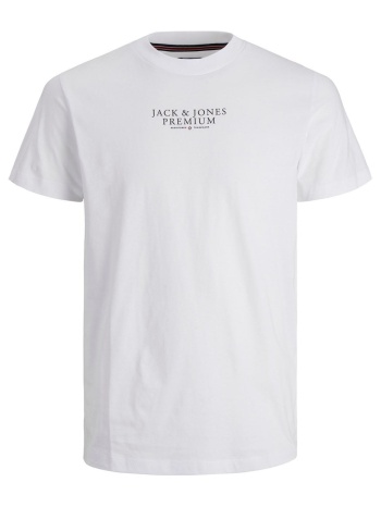 ανδρική κοντομάνικη μπλούζα jack & jones 12217167 ασπρο σε προσφορά