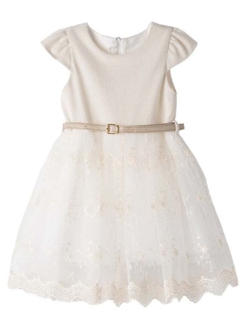 παιδικό φόρεμα για κορίτσι ebita 242239 εκρου σε προσφορά