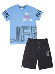 παιδικό σετ μπλούζα για αγόρι sprint 241-3015-316 μπλε
