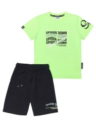 παιδικό σετ μπλούζα για αγόρι sprint 241-3038-072 λαχανι