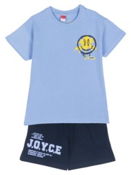 παιδικό σετ μπλούζα για αγόρι joyce 2414154 σιελ