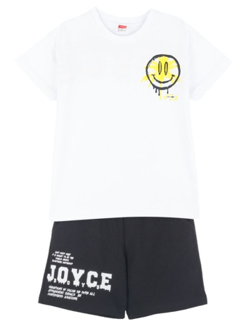παιδικό σετ μπλούζα για αγόρι joyce 2414154 άσπρο σε προσφορά