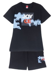 παιδικό σετ μπλούζα για αγόρι joyce 2414126 μαύρο
