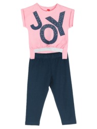 παιδικό σετ μπλούζα για κορίτσι joyce 2413124 ροζ