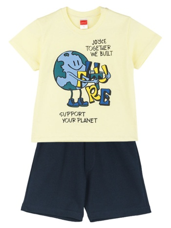 παιδικό σετ μπλούζα για αγόρι joyce 2412138 κίτρινο σε προσφορά