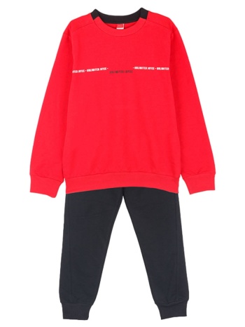 παιδικό σετ μπλούζα για αγόρι joyce 2414105 κόκκινο σε προσφορά