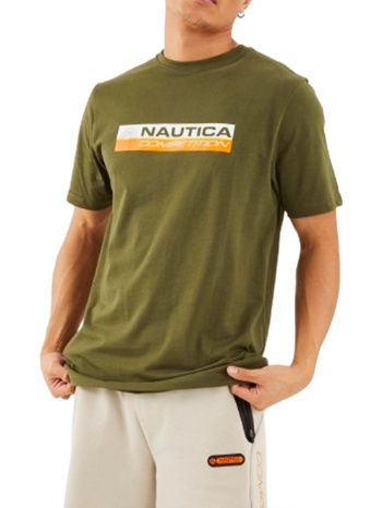 ανδρική μπλούζα nautica n7m01372-506 χακί σε προσφορά