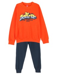 παιδικό σετ μπλούζα για αγόρι joyce 2414110 πορτοκαλί