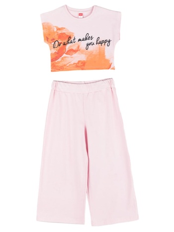παιδικό σετ μπλούζα για κορίτσι joyce 2413125 ροζ σε προσφορά