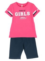 παιδικό σετ μπλούζα για κορίτσι joyce 2413132 φούξια