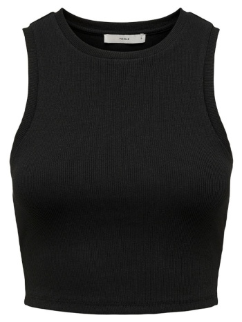 γυναικεία crop top αμάνικη μπλούζα only 15282771 μαύρο σε προσφορά
